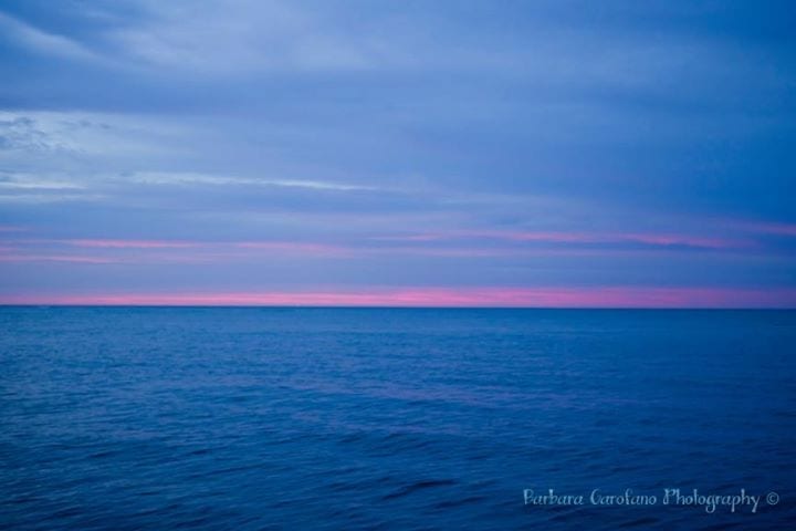 The pink horizon…