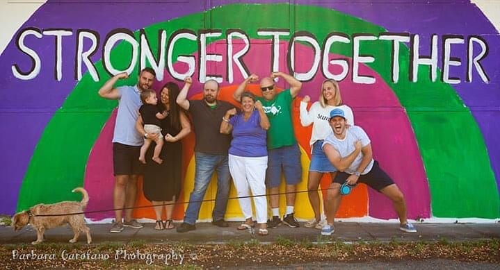 This family saw the sign “Stronger Together” and thought it fit them perfectly. We got together Saturday between the raindrops and captured these fun photos of this great family. Together they are stronger, and this was a perfect place for family photos. #covid #strongertogether #family #familyphotographer #familyfirst #funshots #happytogether️ #southshorephotograher